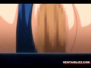Swimsuit anime coed with bigboobs hard tentac
